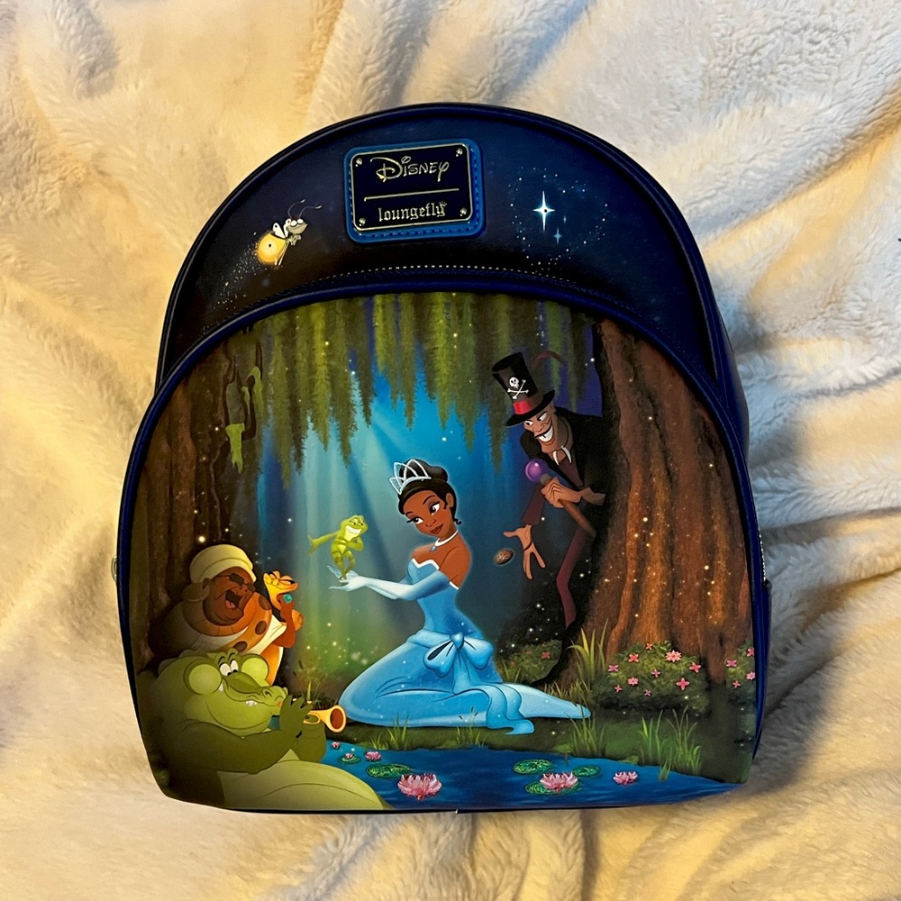 NWT The Princess and the Frog Loungefly mini backpack